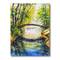 Designart - Bridge Over Troubled Water In Forest Park - Lake House Canvas Wall Art Print